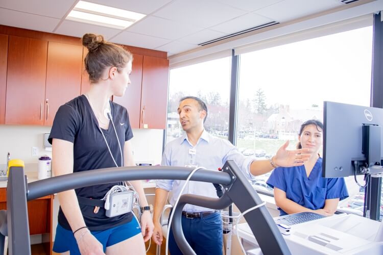doctor evaluating a patient