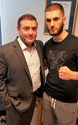 Russell Cavallo, MD, with mixed martial art fighter, Kastriot Xhema