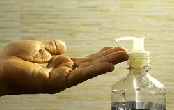 hand with soap
