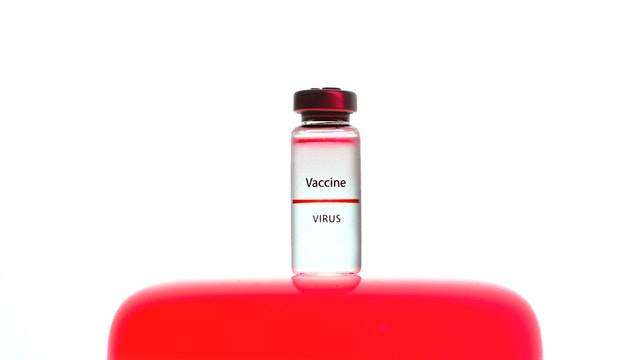 Vaccine virus glass vial