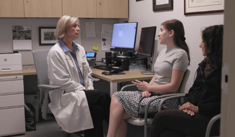 doctor and patient talking