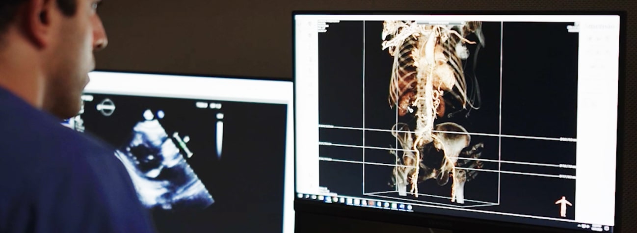 Doctor looking at Xray