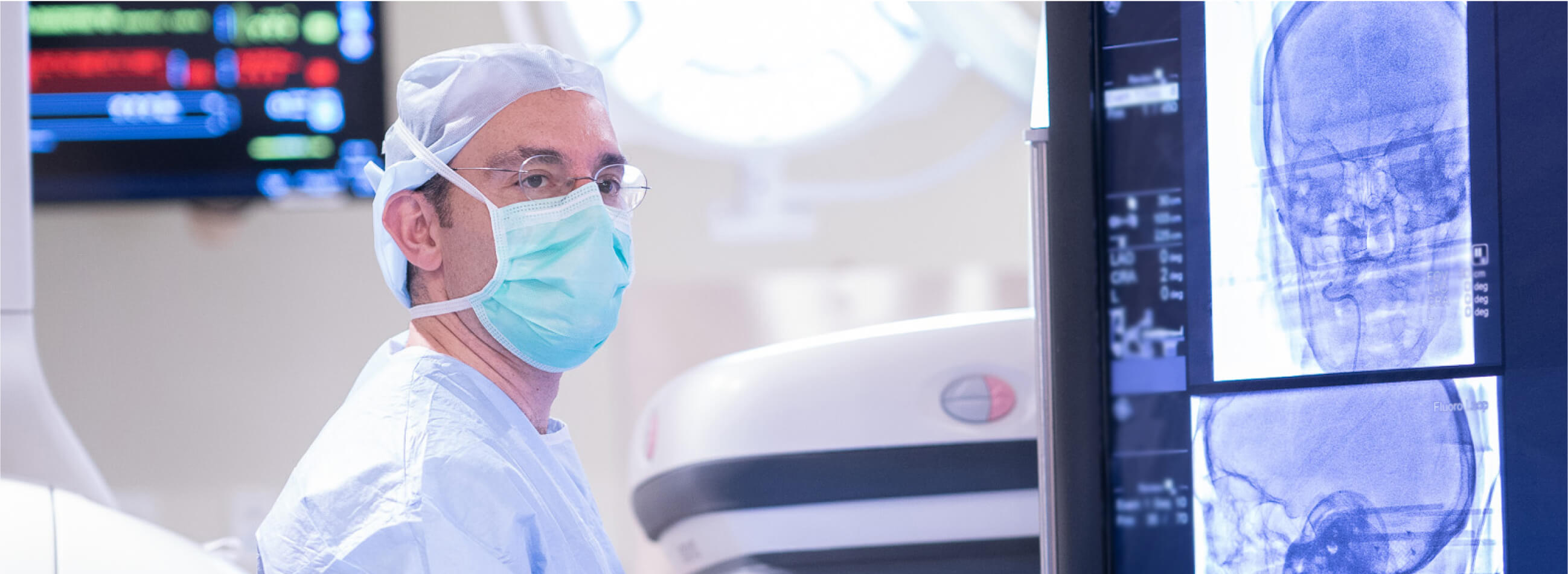 doctor looking at xray